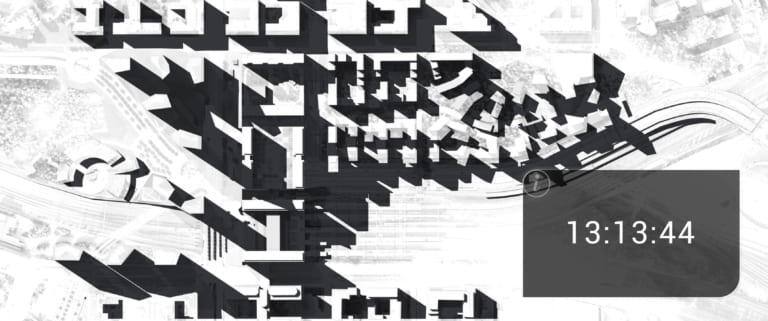 Pasilan rakennuksia havainnollistettuna.