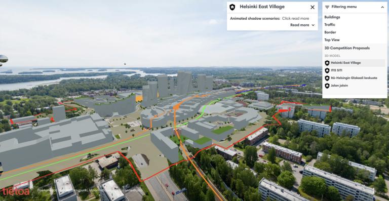 Itäkeskus havainnollistus.