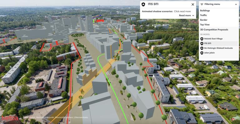 Itäkeskus havainnollistus.