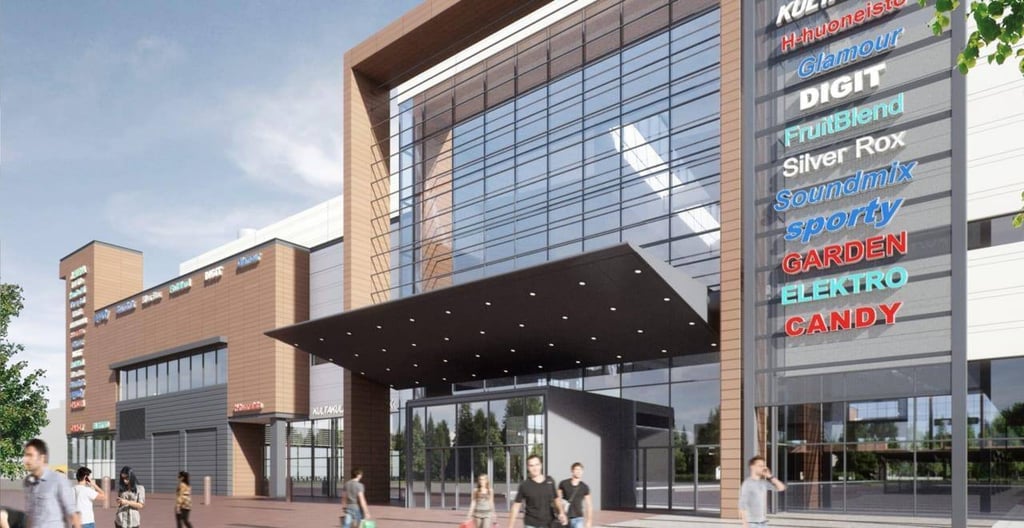 Julkisivukuva, kauppakeskus Kaari