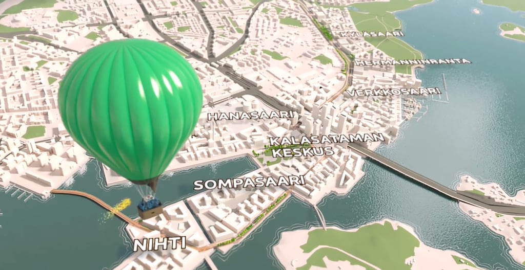 Tietomallintaminen Helsinki kuvituskuva