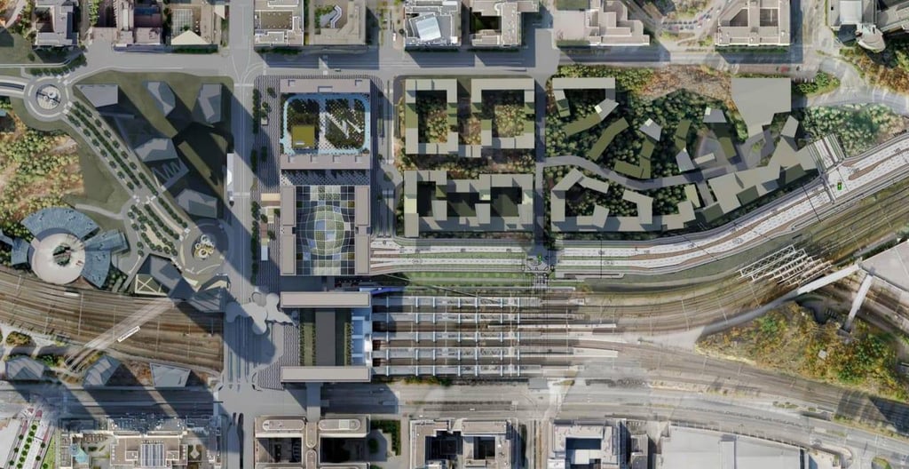 Keski-Pasilan mediamalli, havainnekuva